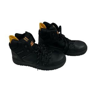 Caterpillar Streamline Court Mid CT Black Leather  Mens 9 M‎ New